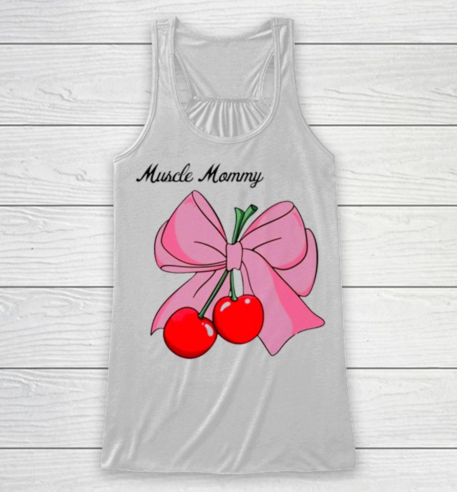 Muscle Mommy Bow Racerback Tank