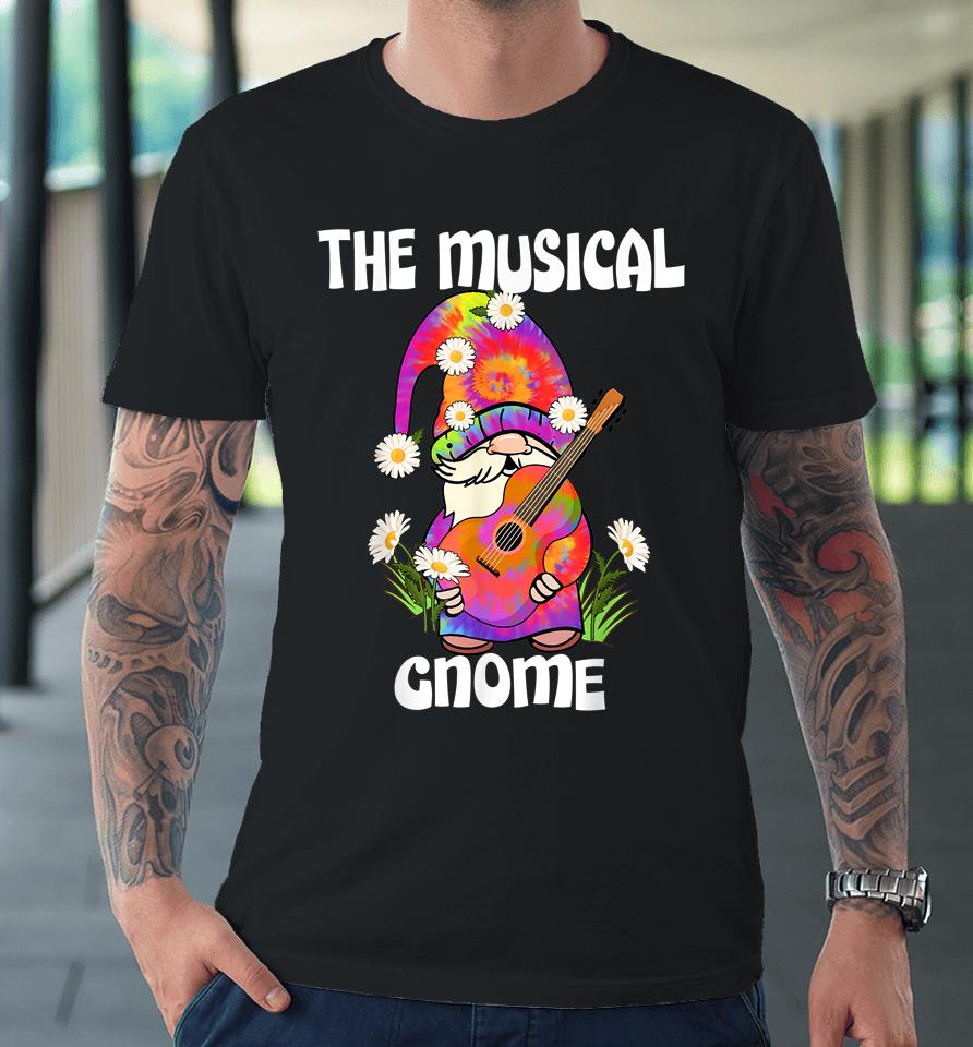 Musical Gnome Merry Christmas Tie Dye Pajamas Premium T-Shirt
