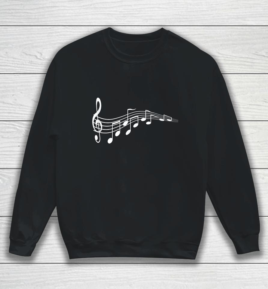 Musical Notes Music Dad Sweatshirt