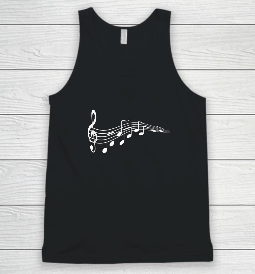 Musical Notes Music Dad Unisex Tank Top