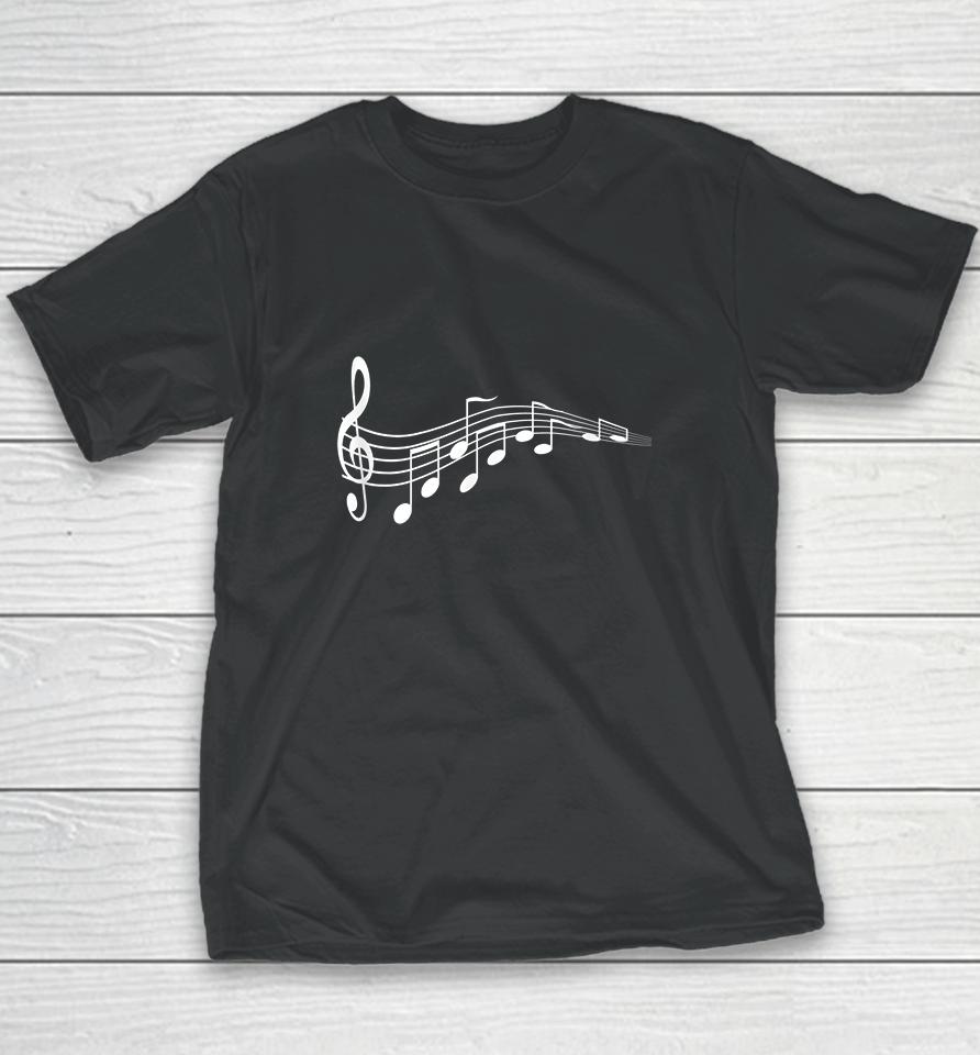 Musical Notes Music Dad Youth T-Shirt