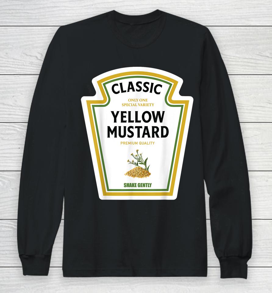 Mustard Halloween 2023 Costume Family Ketchup Team Family Long Sleeve T-Shirt
