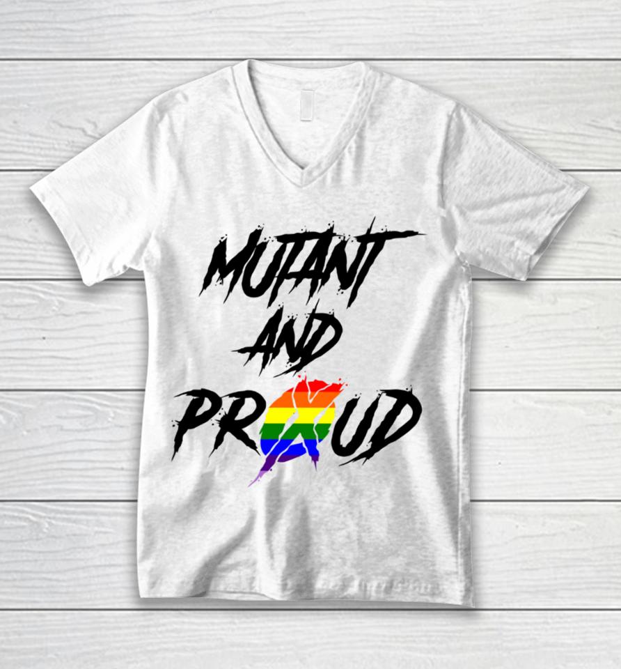 Mutant And Proud Unisex V-Neck T-Shirt