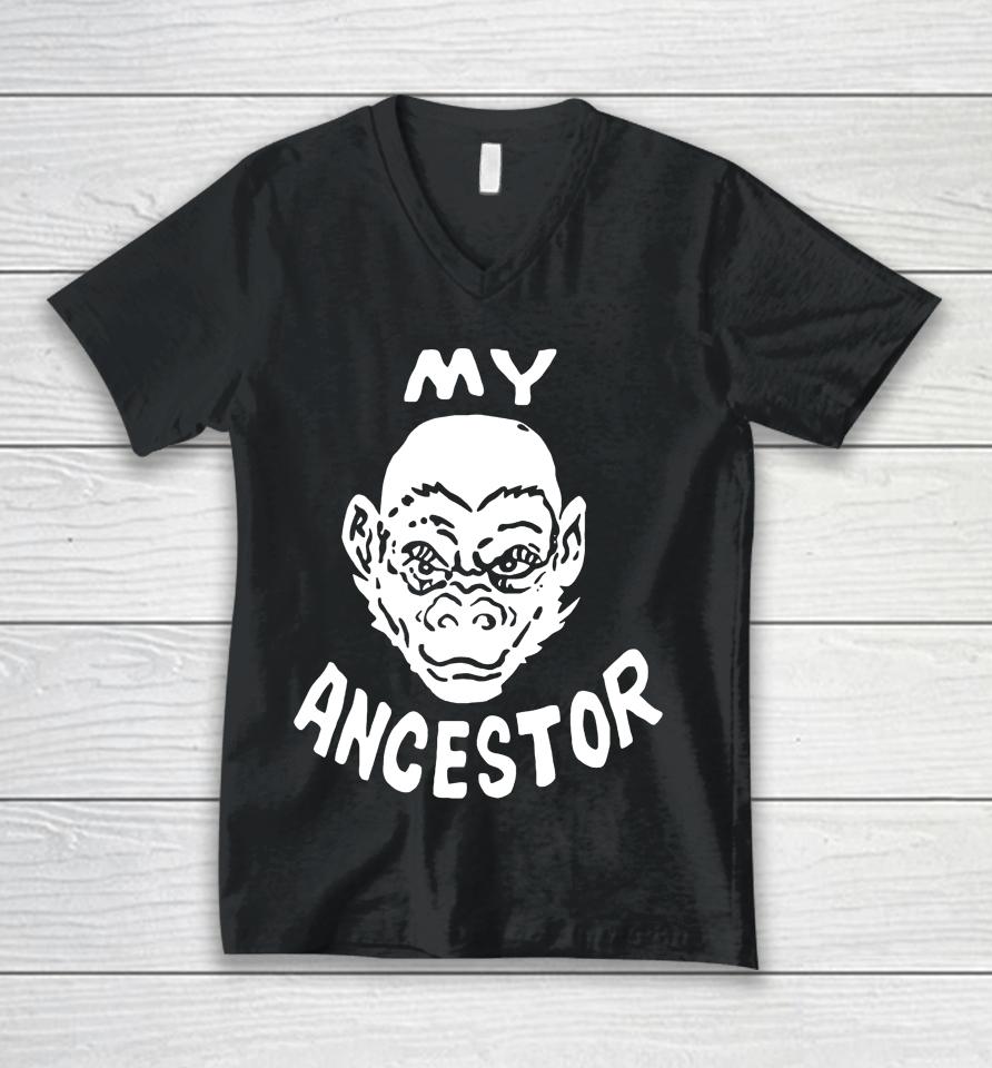 My Ancestor Monkey Unisex V-Neck T-Shirt