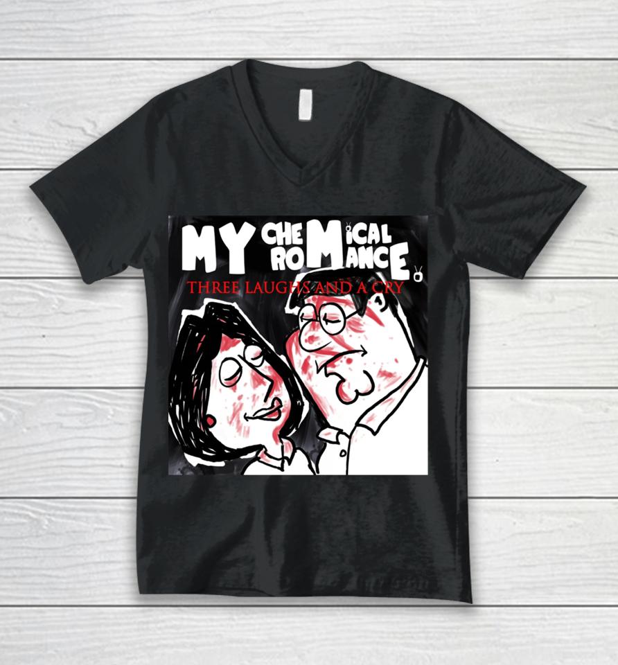 My Chemical Romance Three Laughs And A Cry Unisex V-Neck T-Shirt