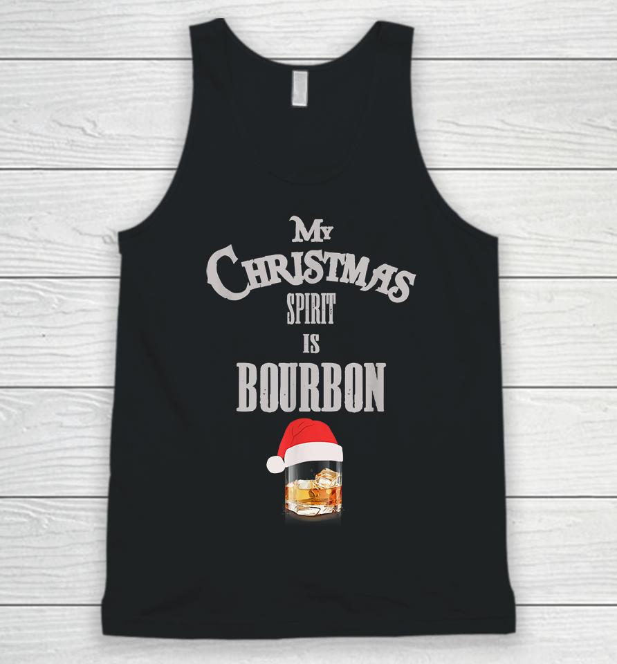 My Christmas Spirit Is Bourbon Unisex Tank Top