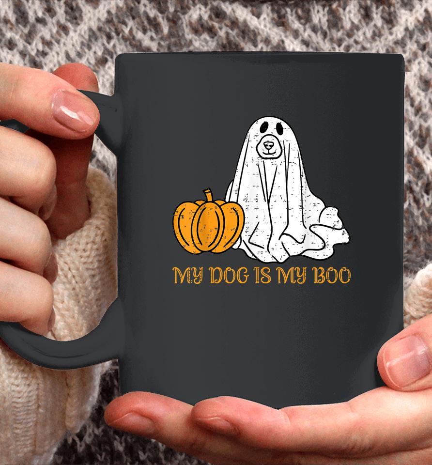 My Dog Is My Boo Ghost Funny Halloween Dog Lovers Boo Dog Coffee Mug