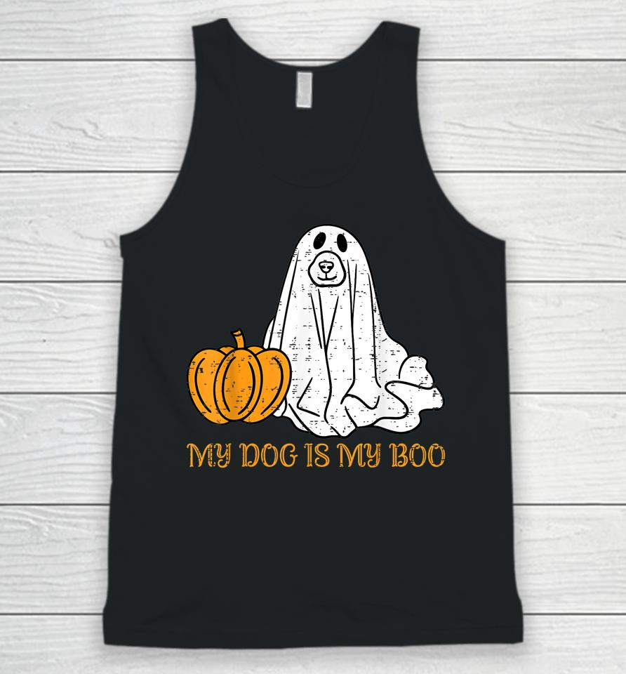 My Dog Is My Boo Ghost Funny Halloween Dog Lovers Boo Dog Unisex Tank Top