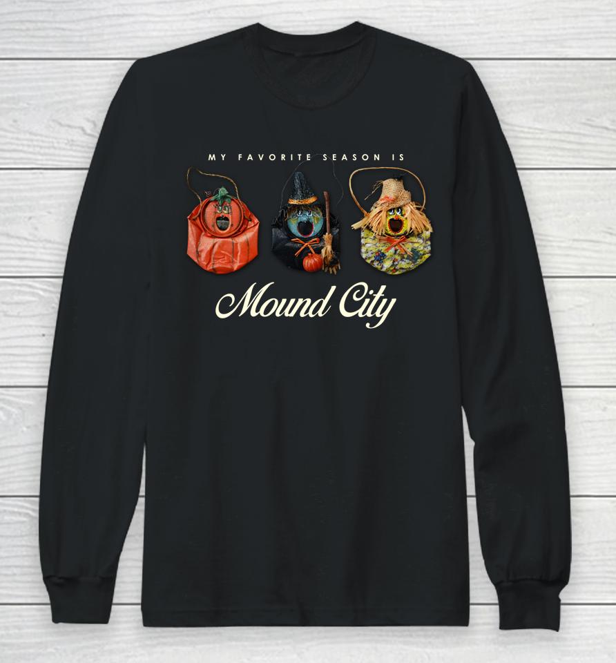 My Favorite Season Is Mound City Cans Cream Long Sleeve T-Shirt