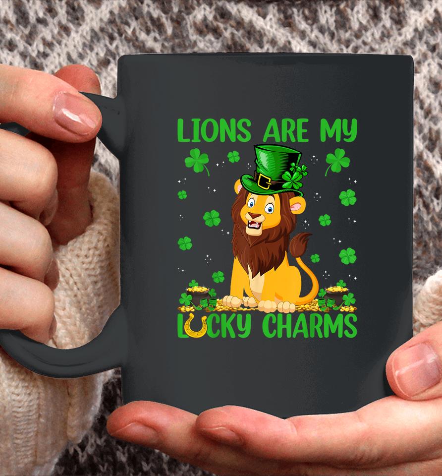 My Lions Are My Lucky Charms Boys Girls St Patricks Day Coffee Mug