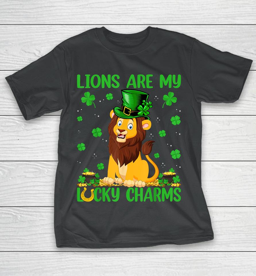 My Lions Are My Lucky Charms Boys Girls St Patricks Day T-Shirt