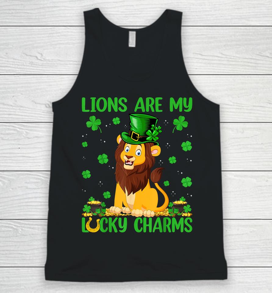 My Lions Are My Lucky Charms Boys Girls St Patricks Day Unisex Tank Top