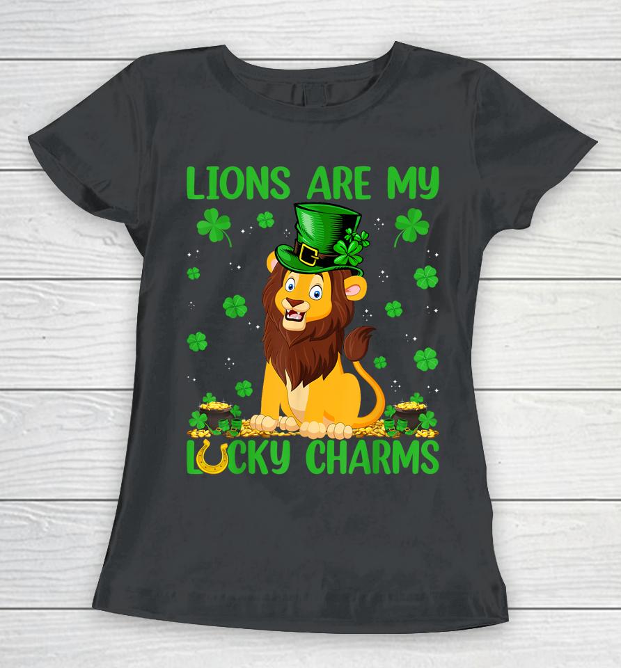 My Lions Are My Lucky Charms Boys Girls St Patricks Day Women T-Shirt