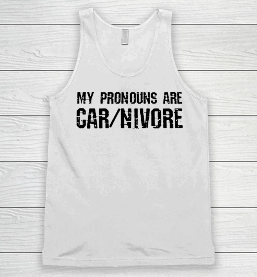My Pronouns Are Carnivore Unisex Tank Top