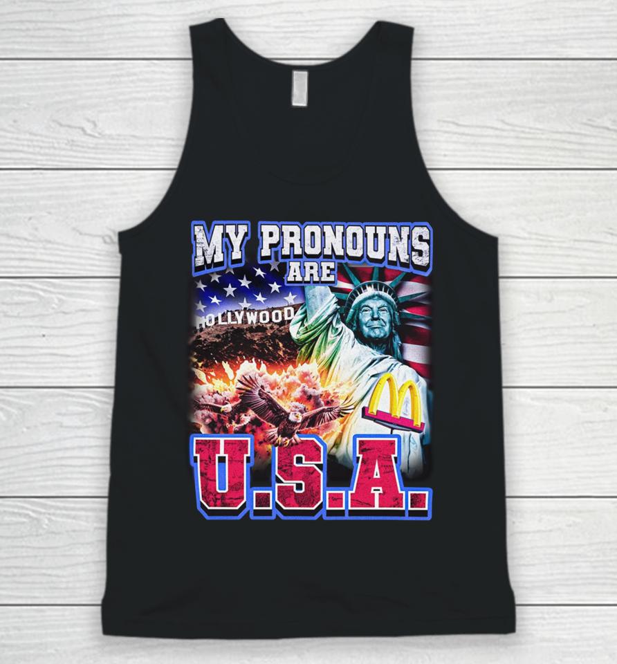 My Pronouns Are U.s.a. Unisex Tank Top