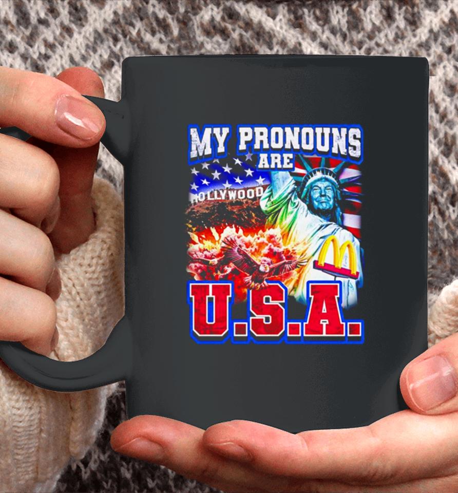 My Pronouns Are U.s.a Trump Coffee Mug
