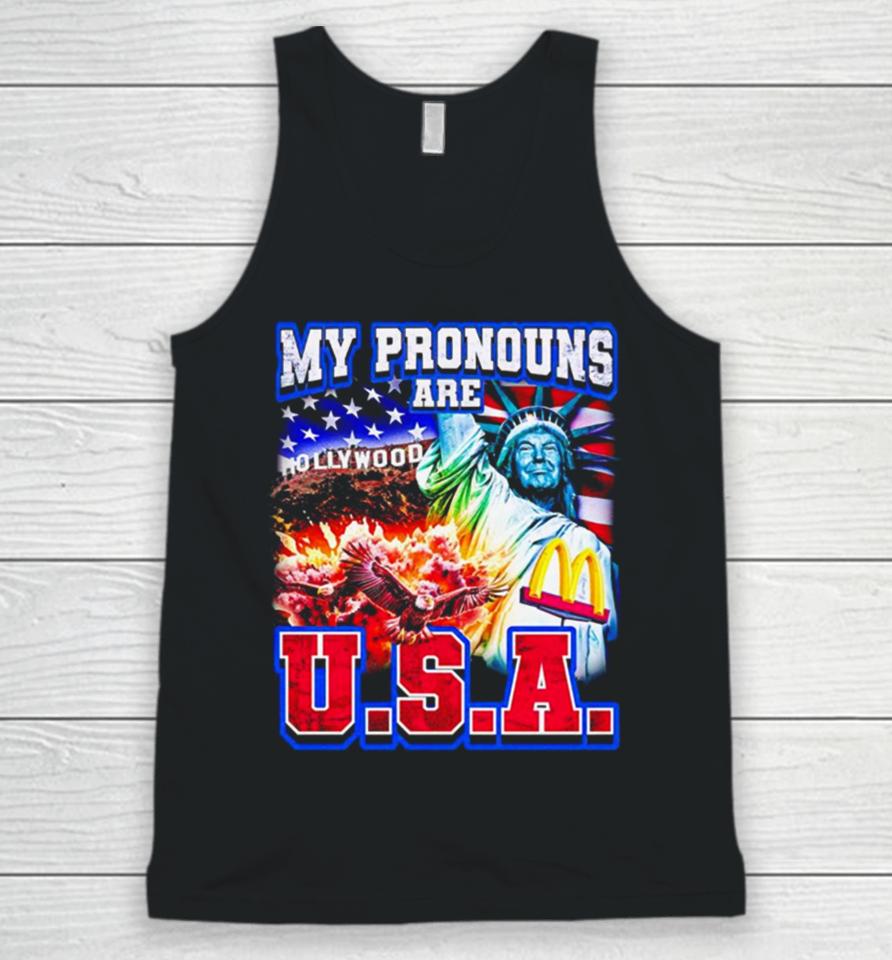 My Pronouns Are U.s.a Trump Unisex Tank Top