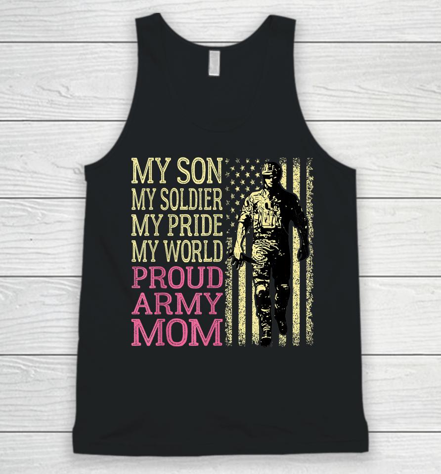 My Son My Soldier Hero Proud Army Mom Unisex Tank Top