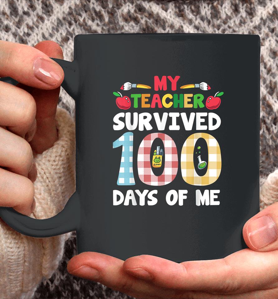 My Students Survived 100 Days Of Me Teacher Student Kids Coffee Mug