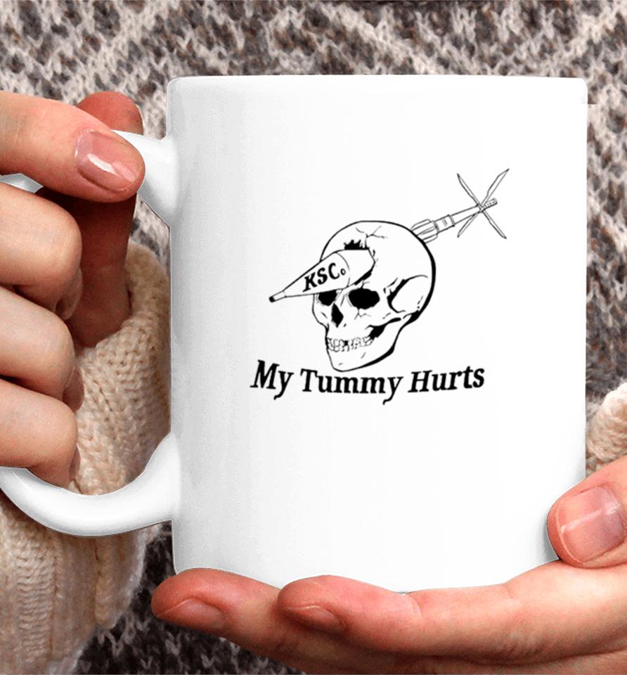 My Tummy Hurts Skull Coffee Mug