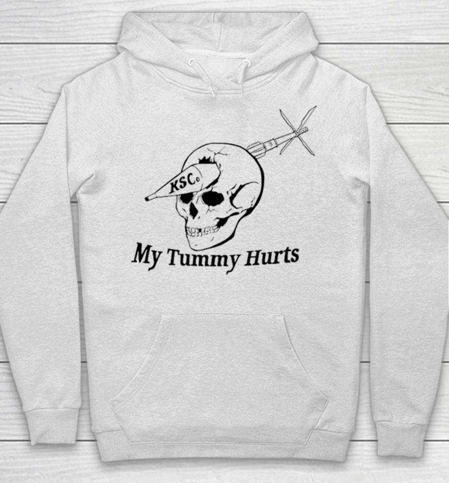 My Tummy Hurts Skull Hoodie