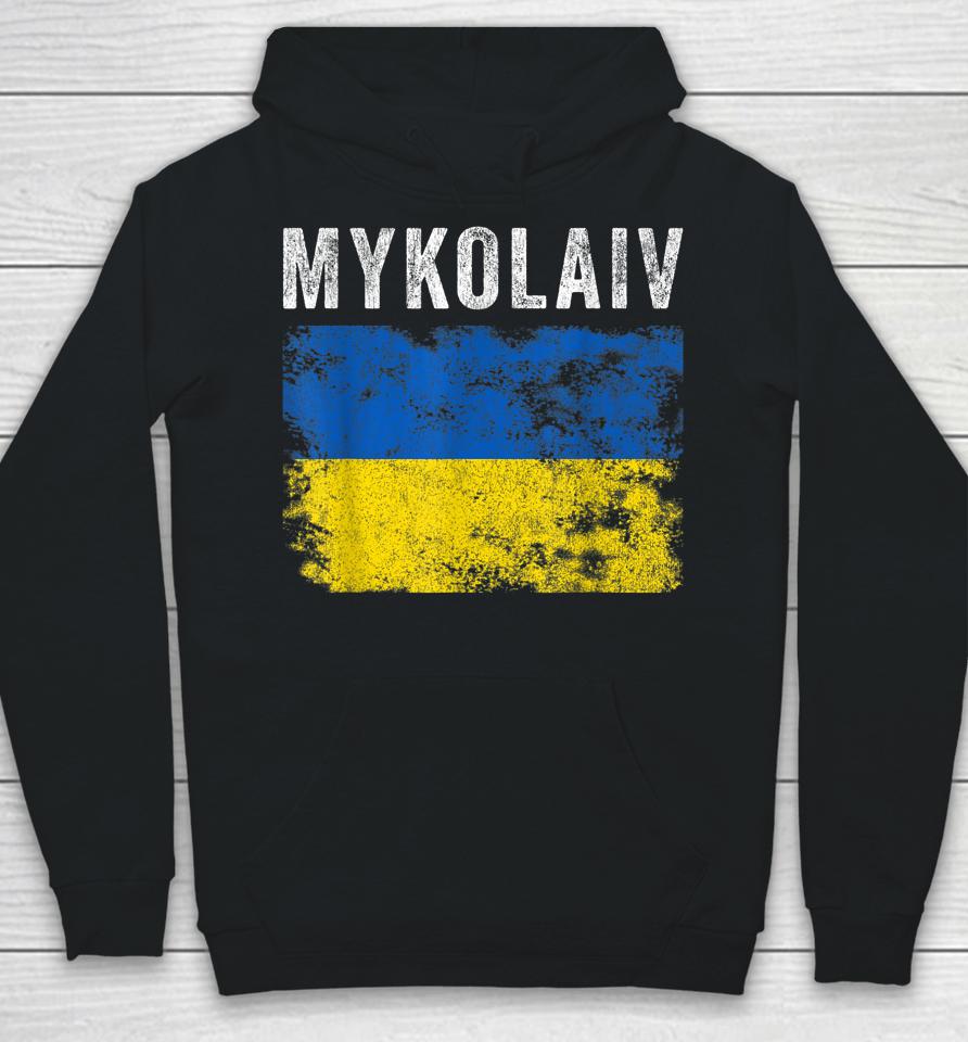 Mykolaiv Ukraine Flag Support The Ukranian Hoodie