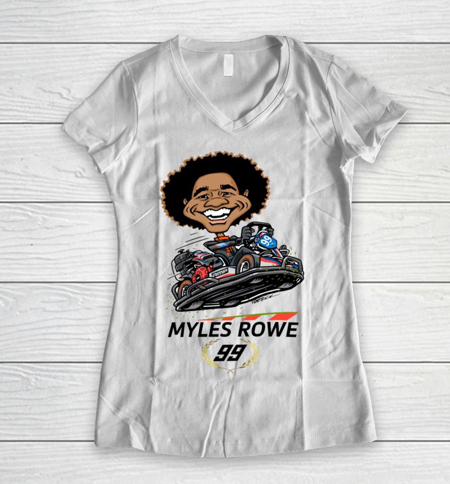 Myles Rowe 99 Women V-Neck T-Shirt
