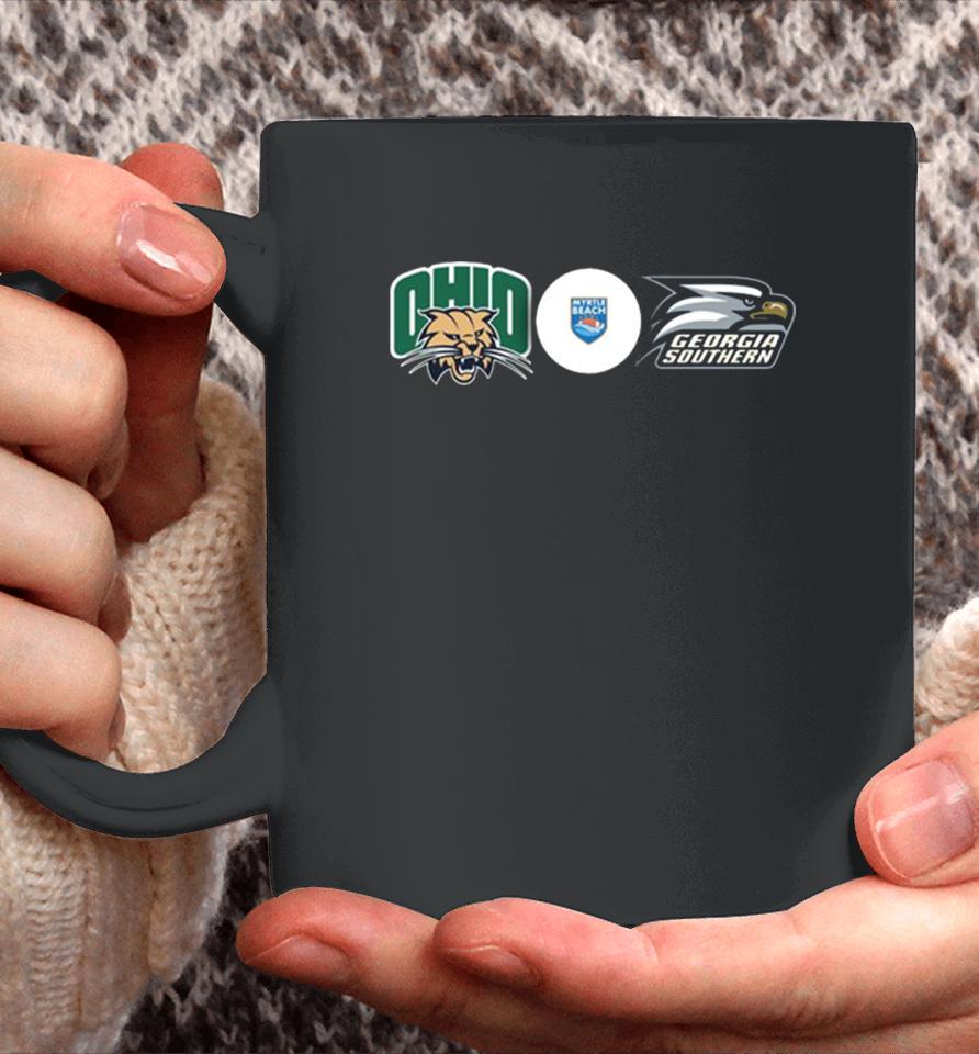 Myrtle Beach Bowl The Ohio Bobcats And Georgia Southern Eagles On Saturday December 16 2023 College Football Bowl Game Coffee Mug