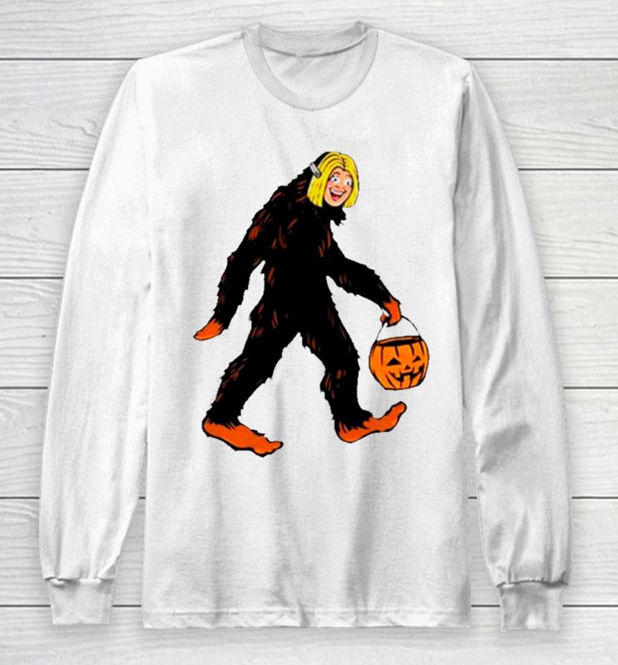 Mystical Halloween Sasquatch Bigfoot Long Sleeve T-Shirt