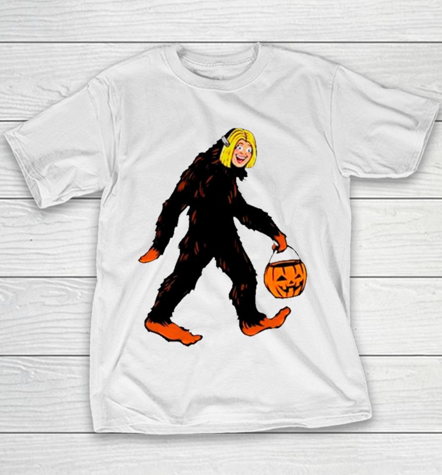 Mystical Halloween Sasquatch Bigfoot Youth T-Shirt