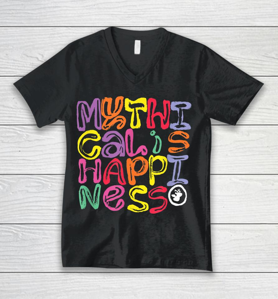 Mythical Is Happiness Unisex V-Neck T-Shirt