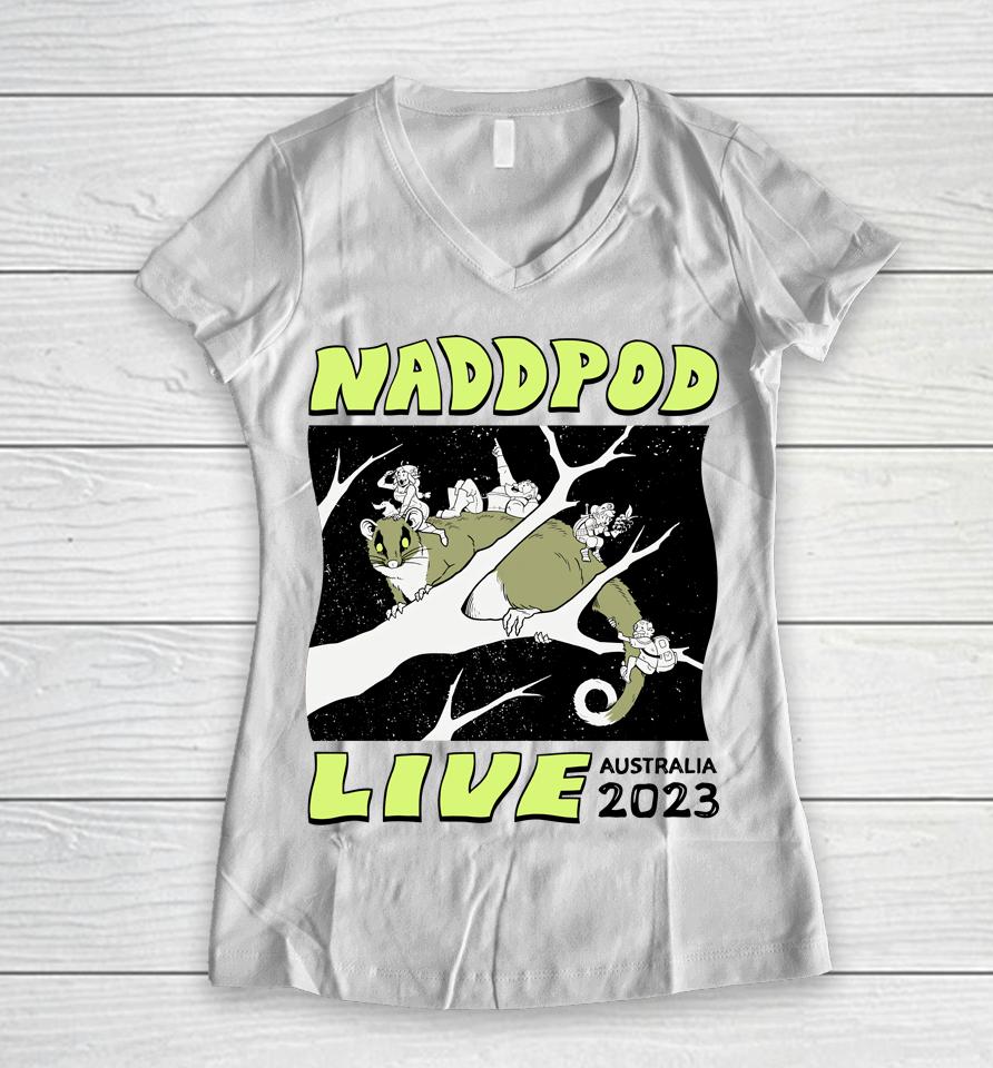 Naddpod Live Australia 2023 Women V-Neck T-Shirt