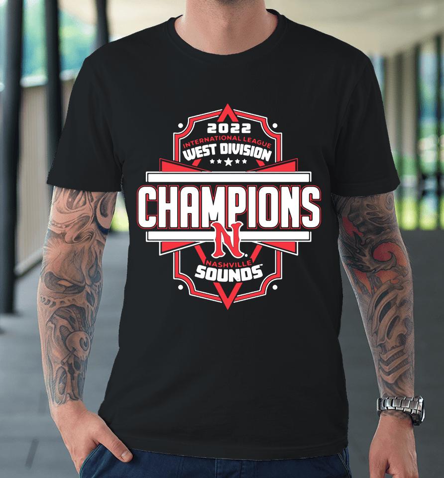 Nashville Sounds Delta 2022 International League West Division Champions Premium T-Shirt