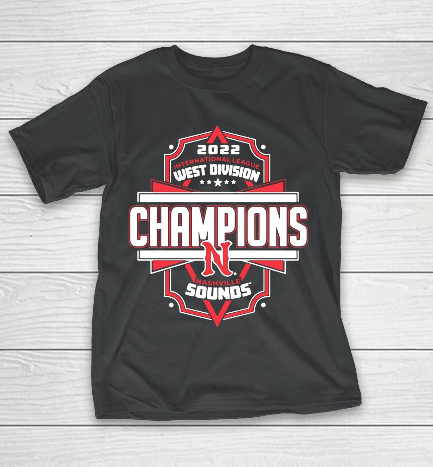 Nashville Sounds Delta 2022 International League West Division Champions T-Shirt