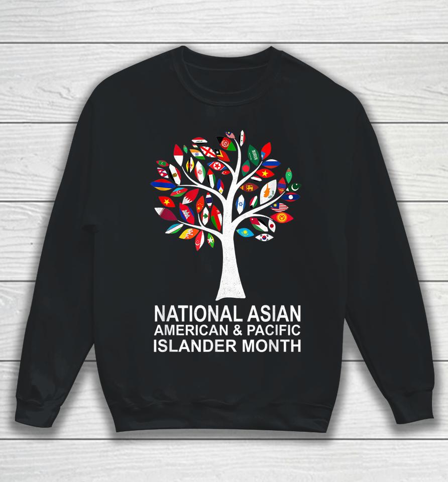 National Asian American Pacific Islander Heritage Month Tree Sweatshirt