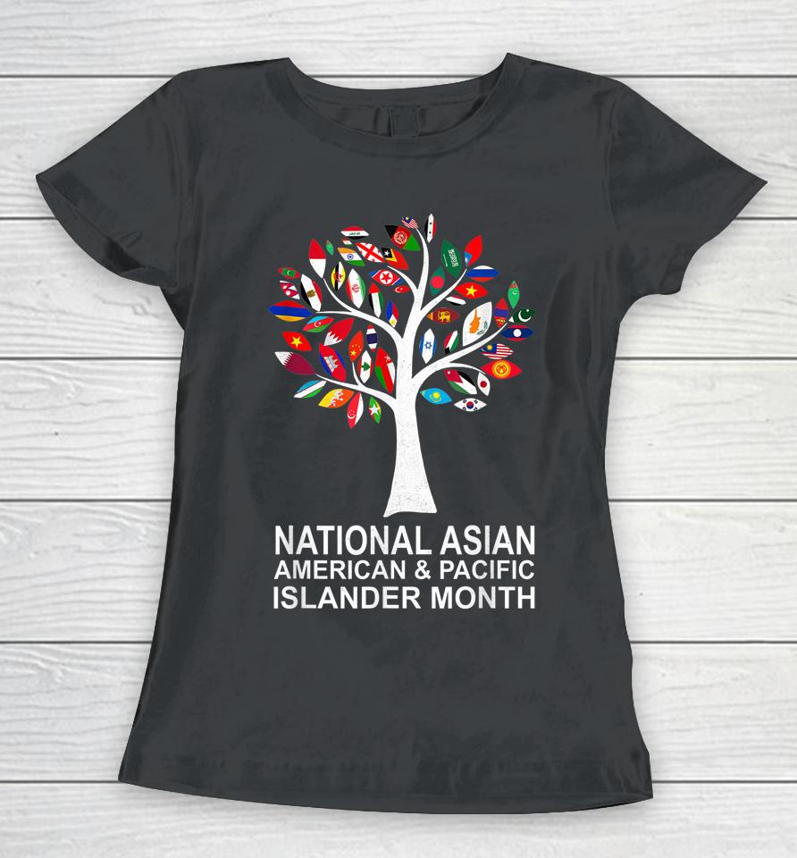 National Asian American Pacific Islander Heritage Month Tree Women T-Shirt