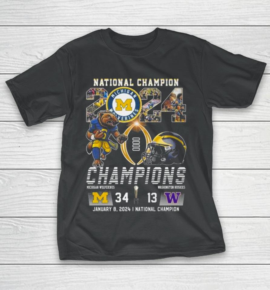 National Champion 2024 Michigan Wolverines Beat Washington Huskies T-Shirt