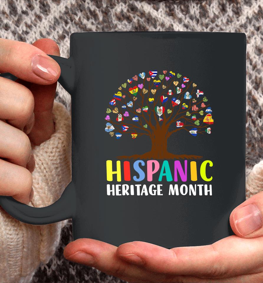 National Hispanic Heritage Month Hand Flag Tree Roots Latino Coffee Mug