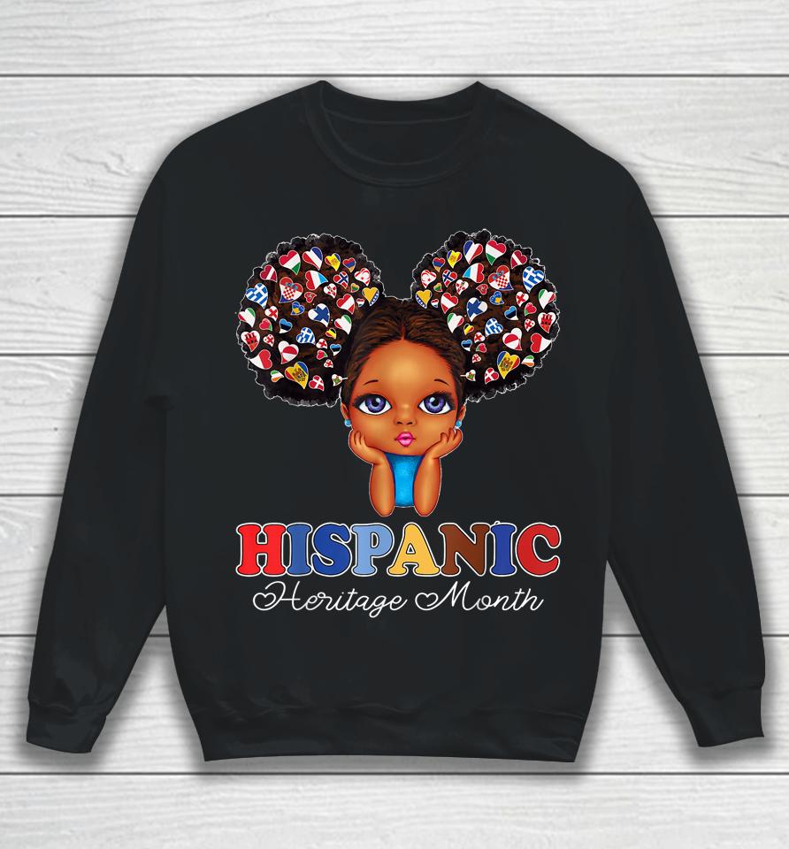 National Hispanic Heritage Month Messy Bun Sweatshirt