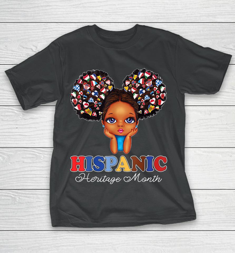 National Hispanic Heritage Month Messy Bun T-Shirt