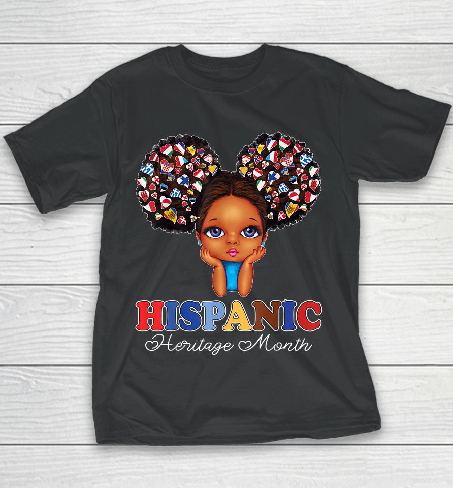 National Hispanic Heritage Month Messy Bun Youth T-Shirt