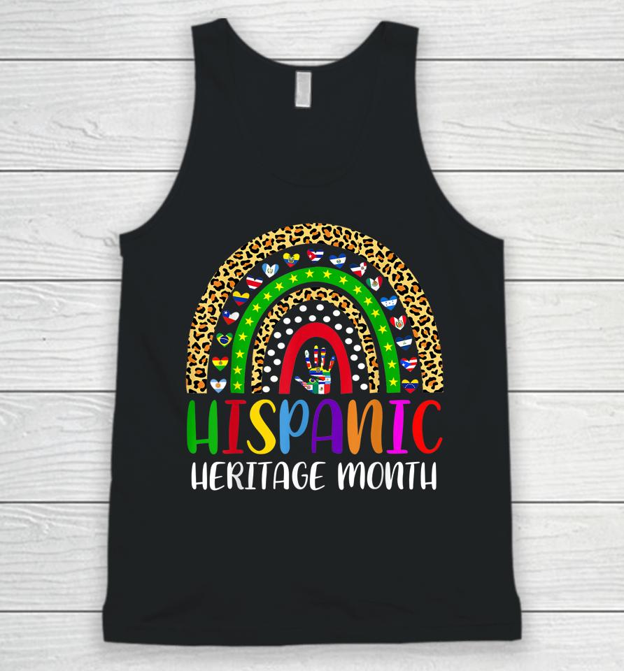 National Hispanic Heritage Month Rainbow All Countries Flags Unisex Tank Top