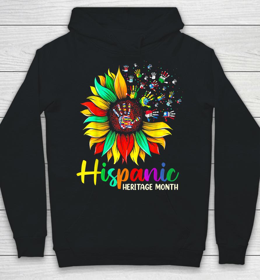 National Hispanic Heritage Month Sunflower All Countries Hoodie