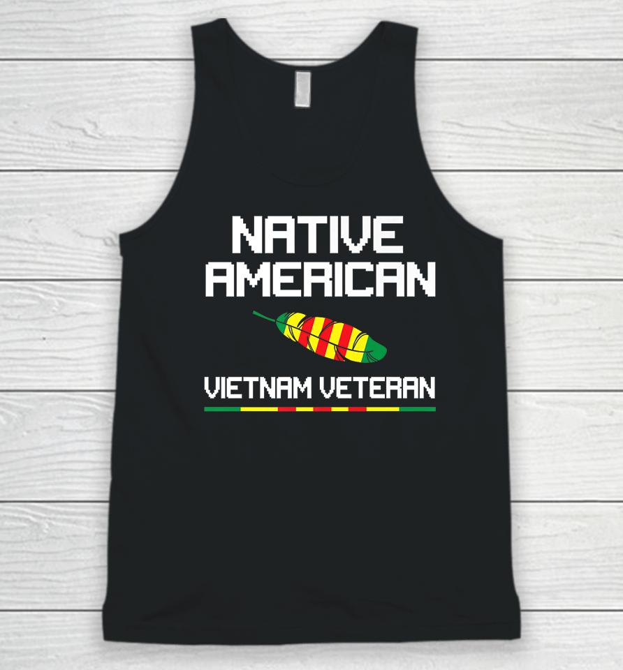 Native American Vietnam Veteran Unisex Tank Top
