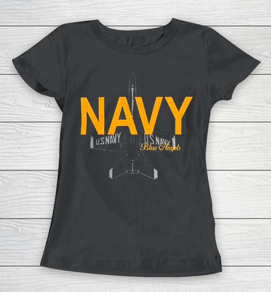 Navy Midshipmen Under Armour Blue Angels Performance Raglan Women T-Shirt