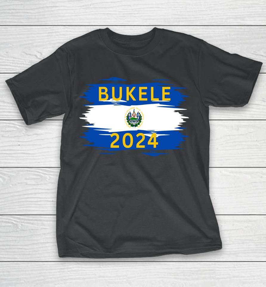 Nayib Bukele 2024 Presidente De El Salvador Flag T-Shirt