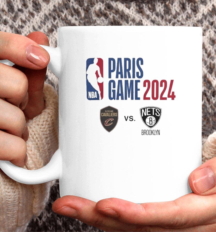 Nba Paris Game 2024 Cleveland Vs Cleveland Matchup Logo Coffee Mug