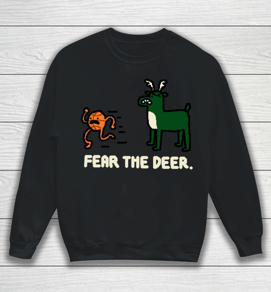 Nbapaint Milwaukee Bucks Fear The Deer Sweatshirt