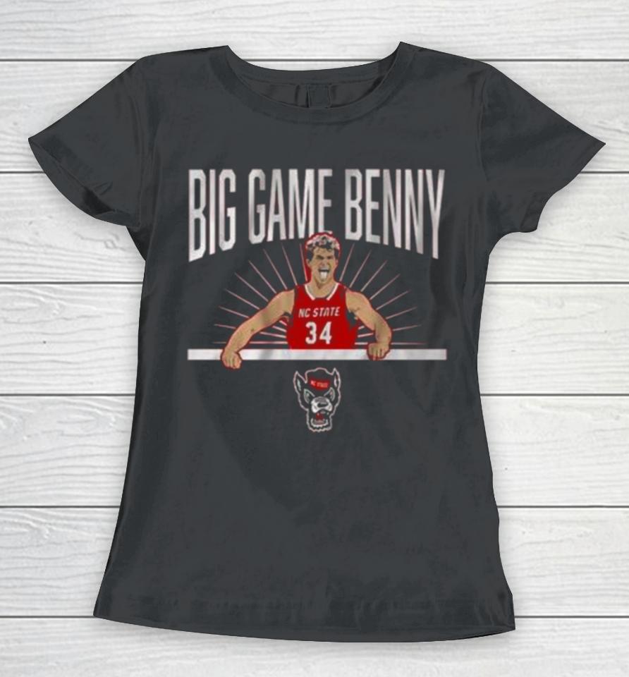 Nc State Basketball Ben Middlebrooks Big Game Benny Women T-Shirt