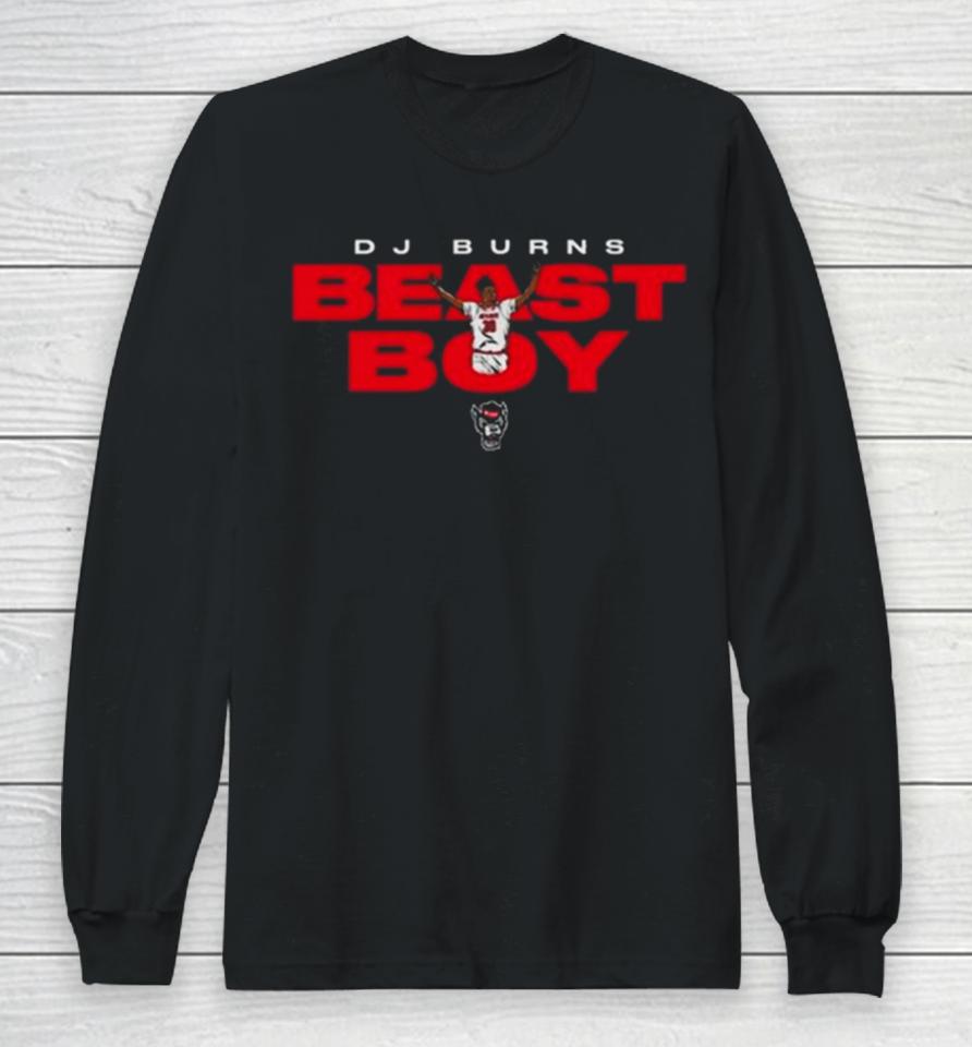 Nc State Basketball Dj Burns Beast Boy 2024 Long Sleeve T-Shirt
